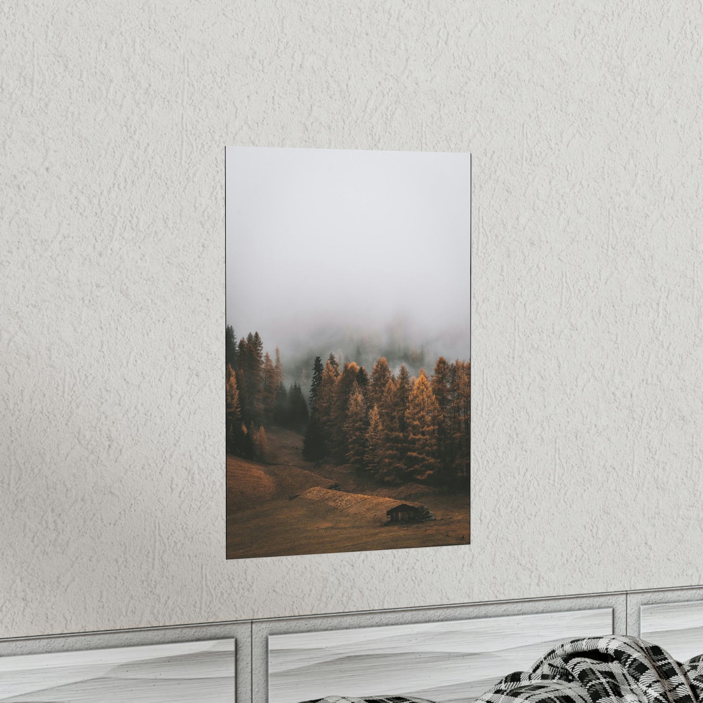 Smokey Mountains, Forest, Fog - Premium Matte Vertical Posters
