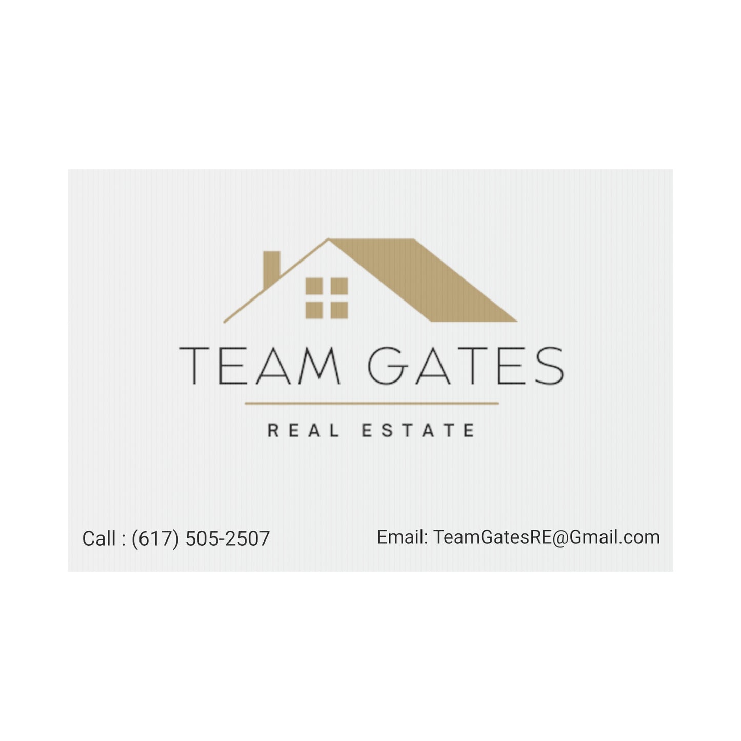 Team Gates - Plastic Yard Sign