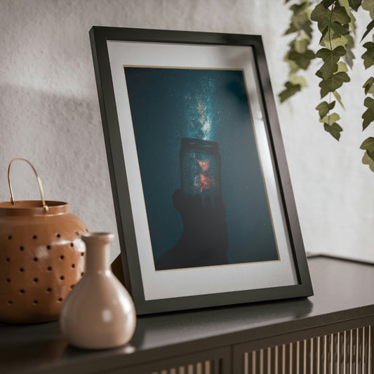 Star Catcher - Framed Posters, Black