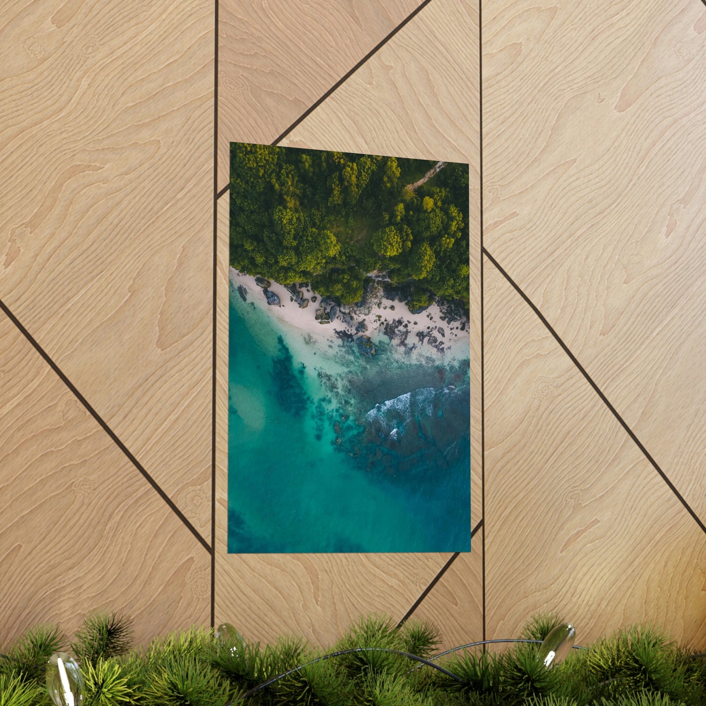 Scenic Beach Waves Premium Matte Poster