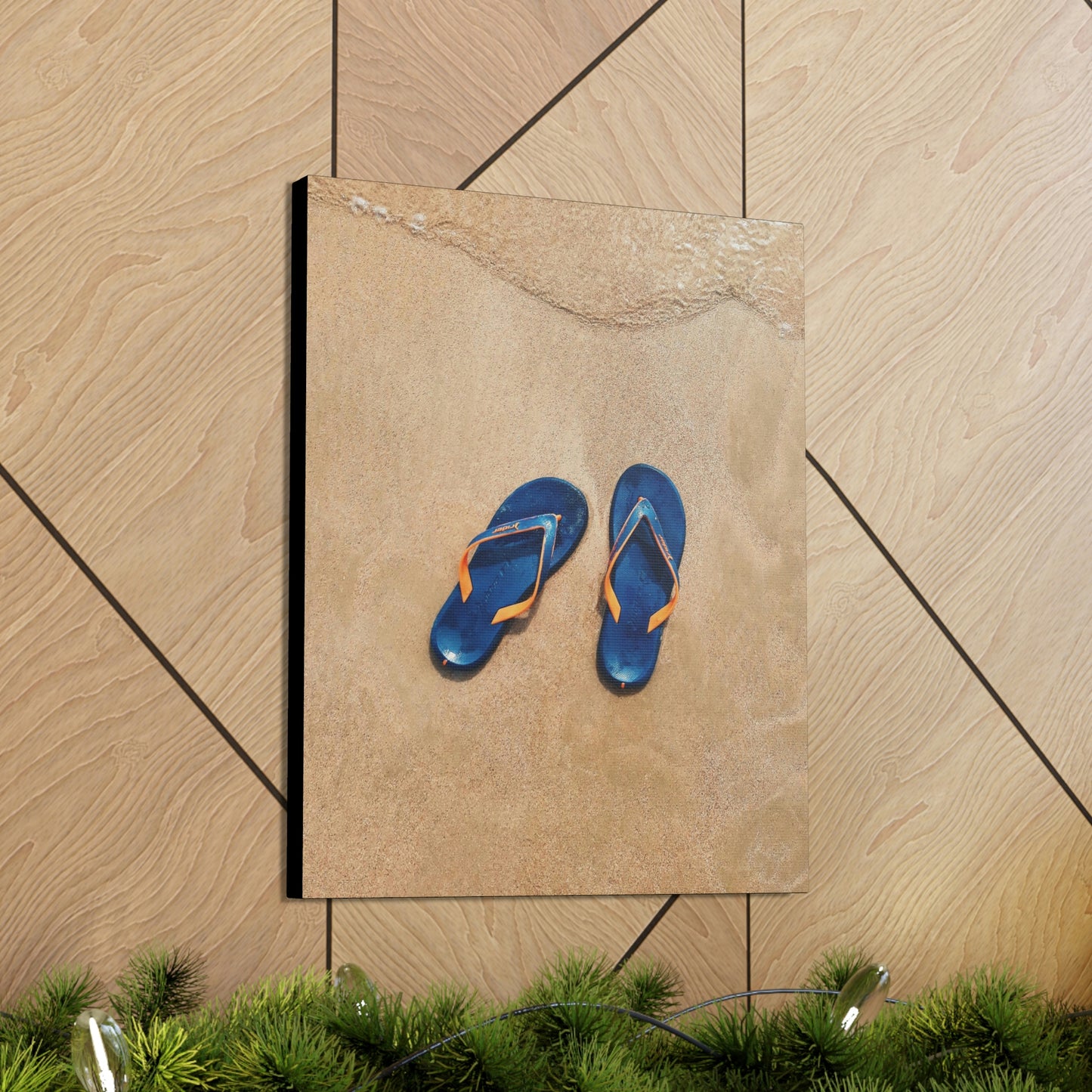 Beachin flip flops - Canvas Gallery Wraps