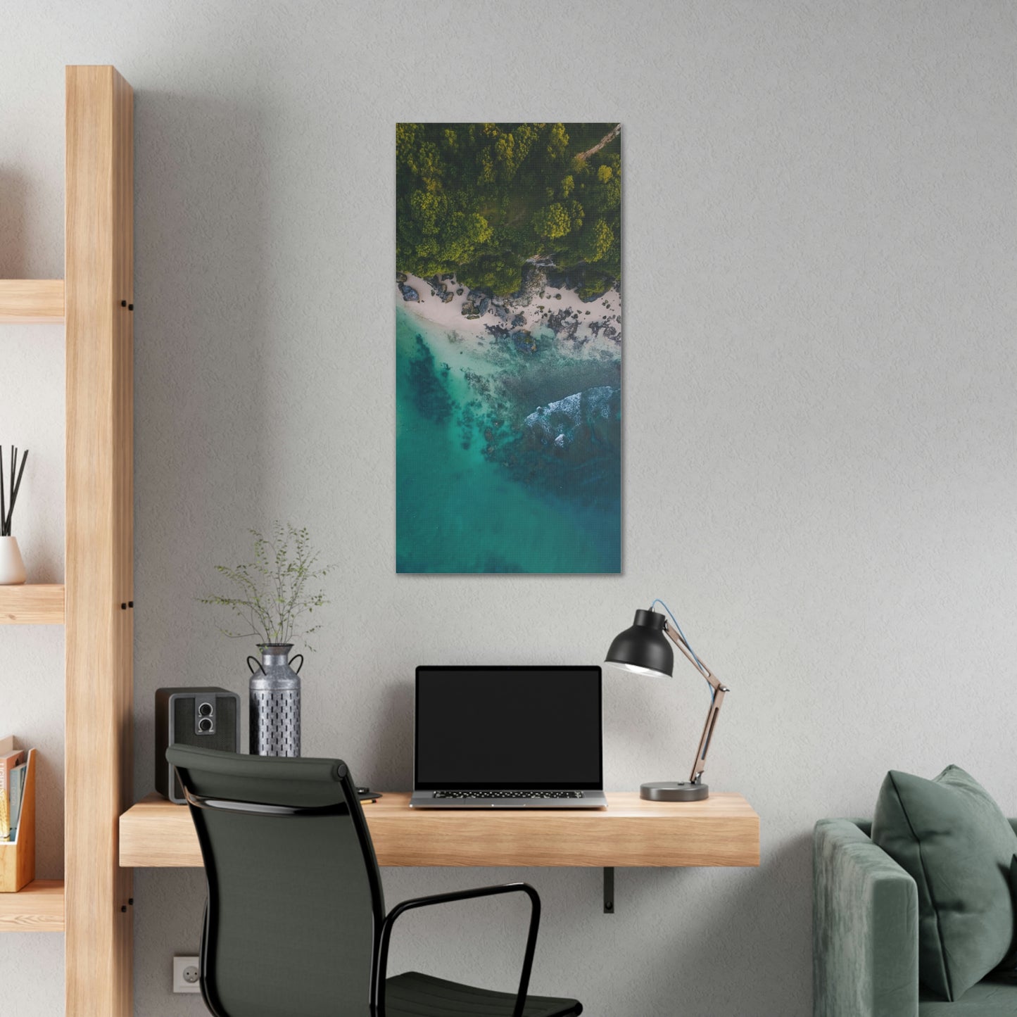 Ocean Waves - Polyester Canvas