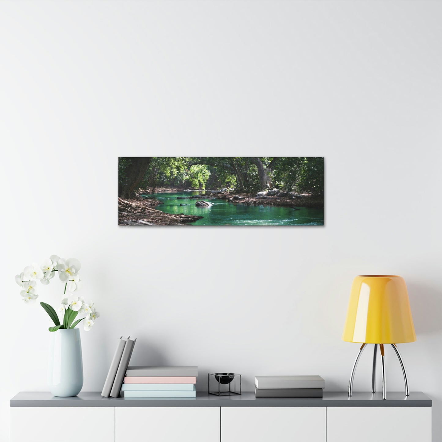 Scenic River - Forest - Canvas Gallery Wraps