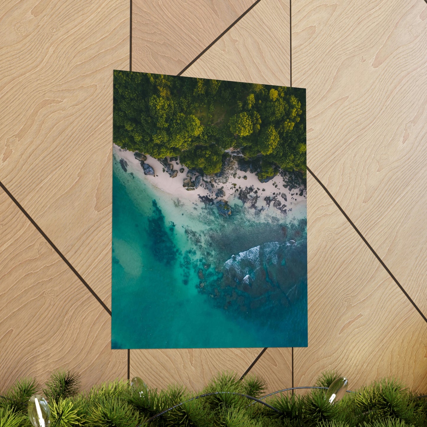 Scenic Beach Waves Premium Matte Poster