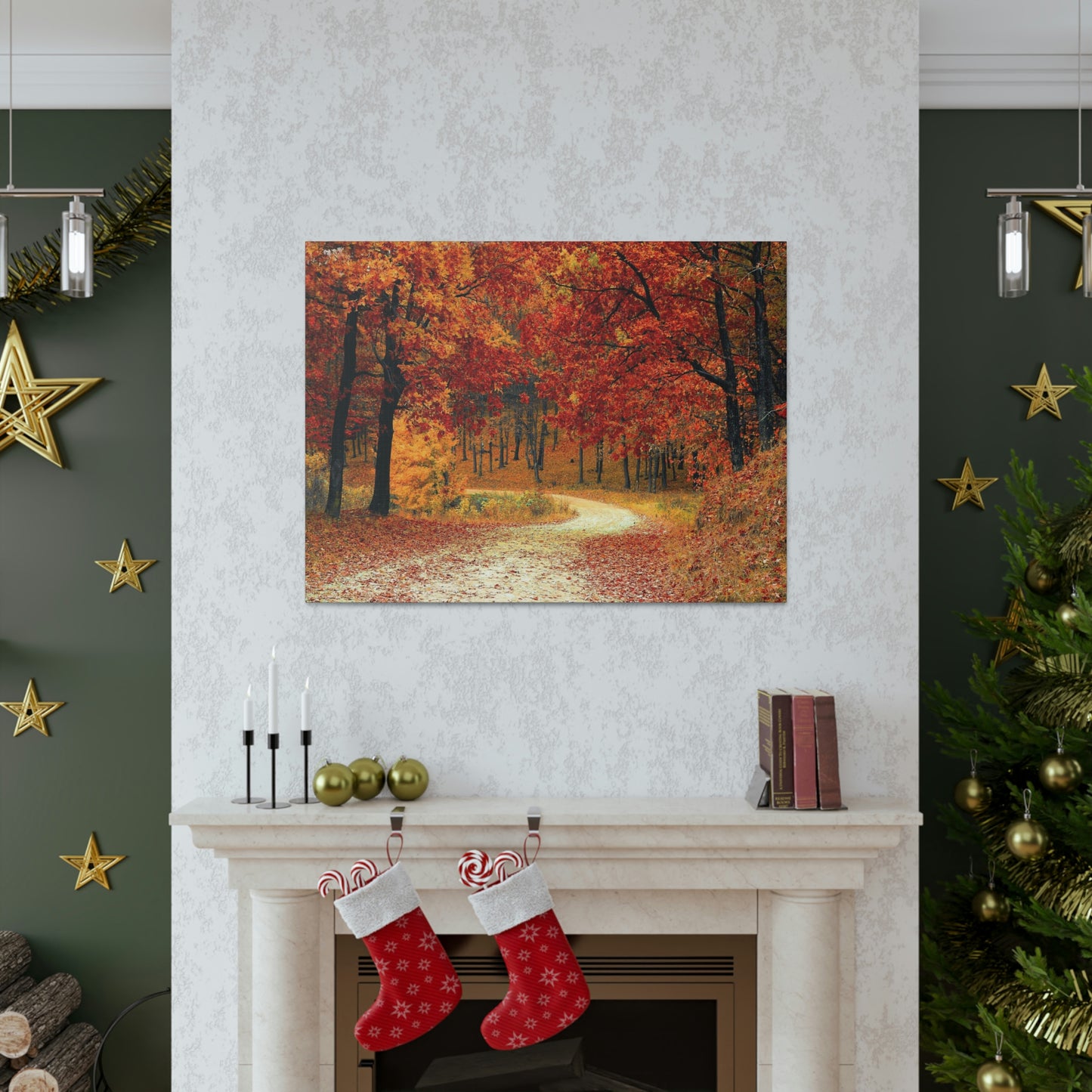 Fall Trail - Foliage forest - Canvas Gallery Wraps