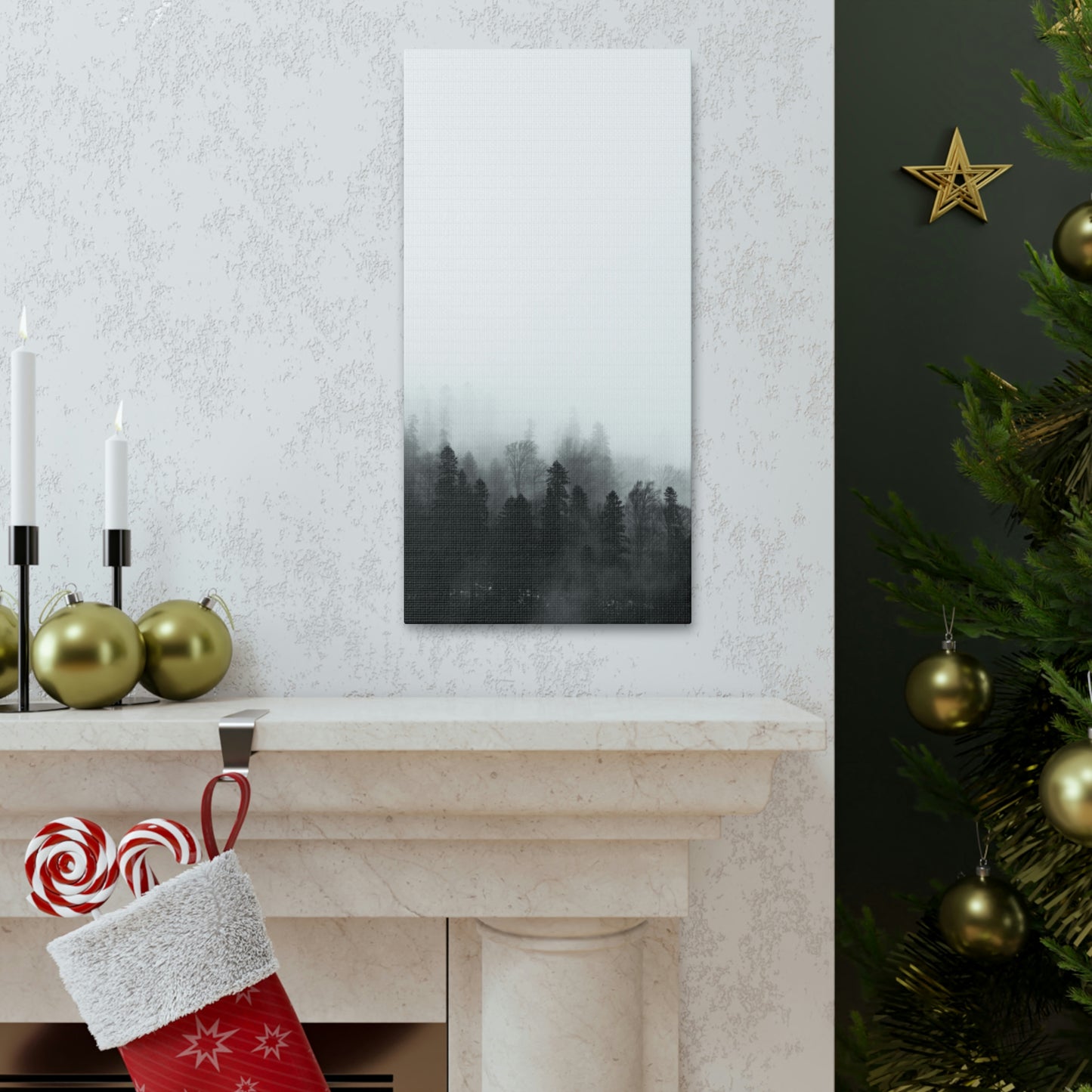 B&W Forest - Canvas Gallery Wraps