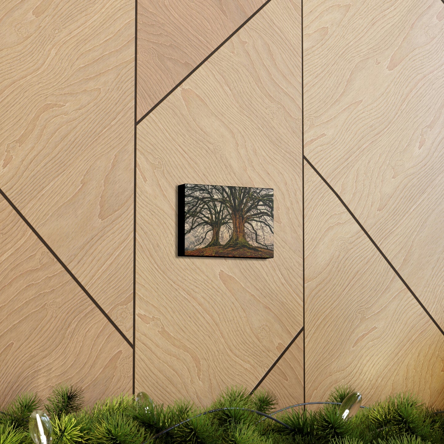Dark Trees - Nature, Trees, Dark Canvas Gallery Wraps