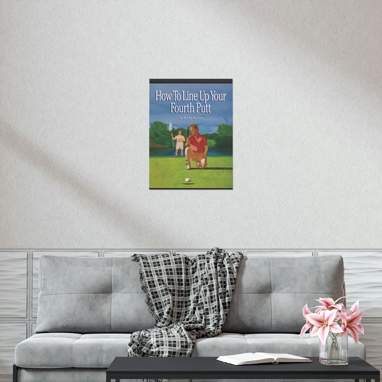 How to Line Up Your fourth Putt - Matte Vertical Posters