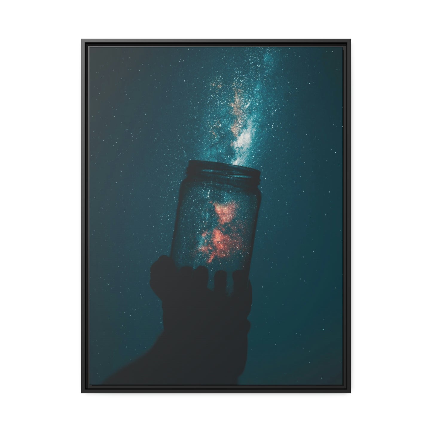Star Catcher - Matte Canvas, Black Frame