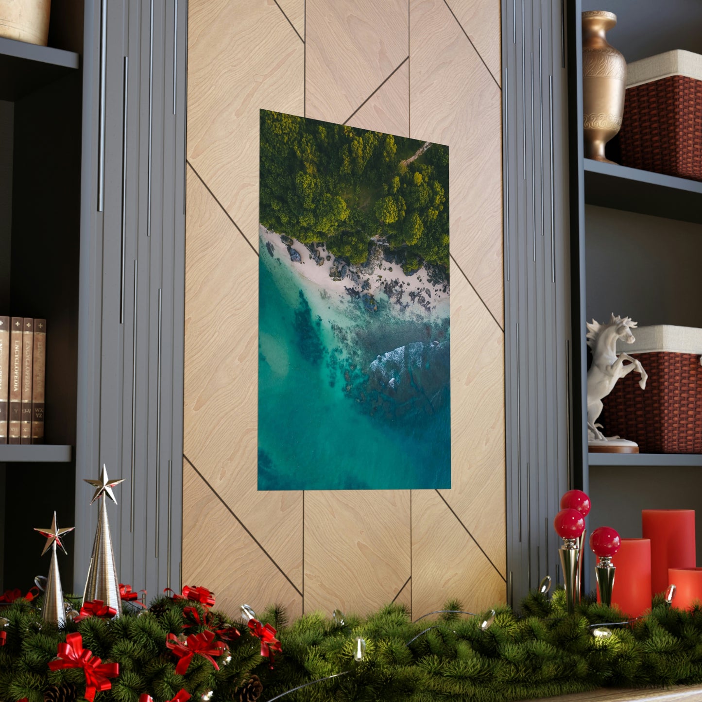 Scenic Beach Waves Premium Matte Poster