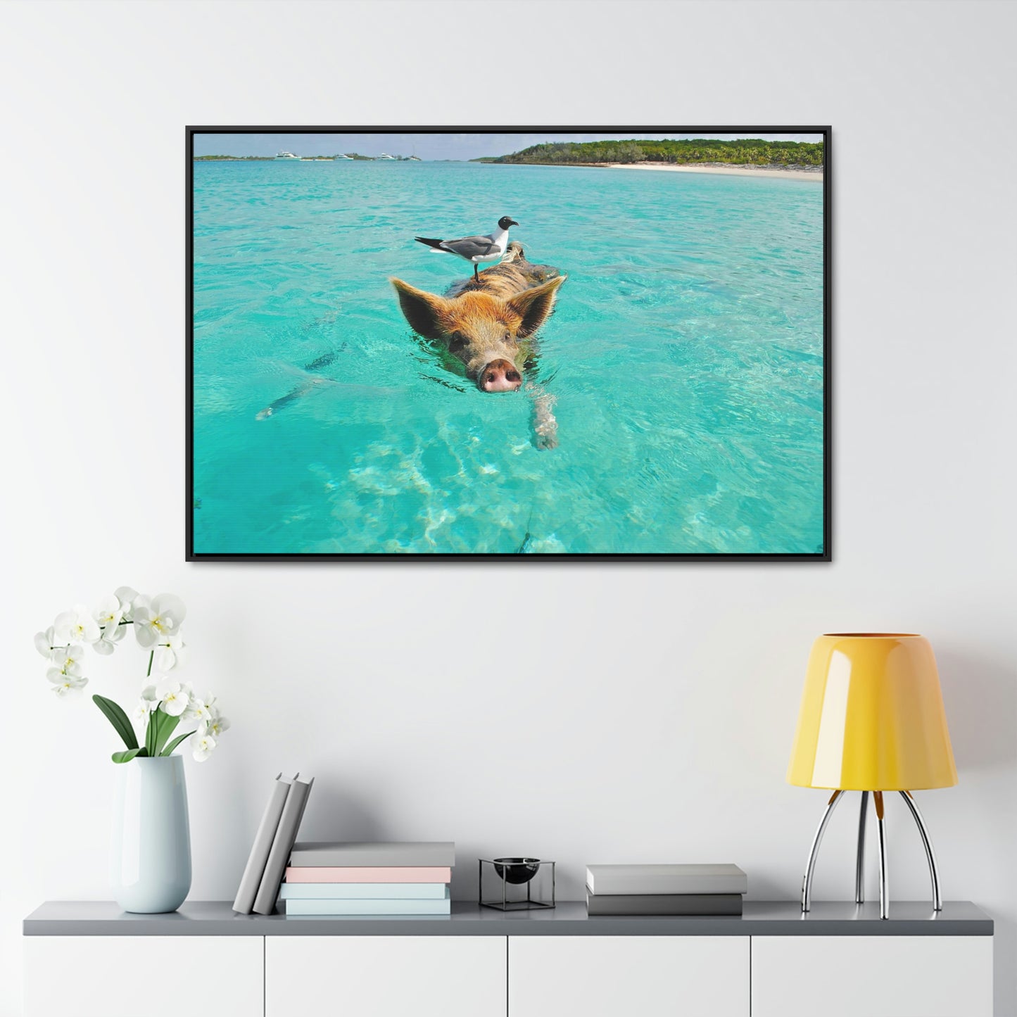Ocean hog - Gallery Canvas Wraps, Horizontal Frame