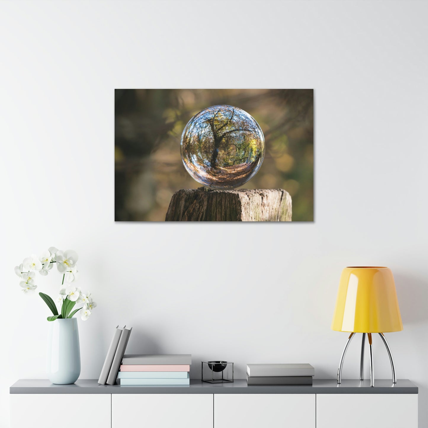Forest, Globe, Trees, Nature, Forest Globe - Polyester Canvas