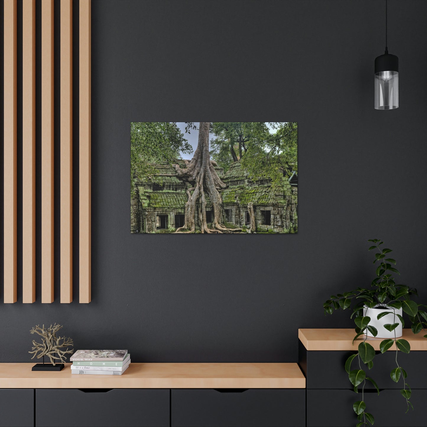 Jungle Temple - nature, trees Canvas Gallery Wraps