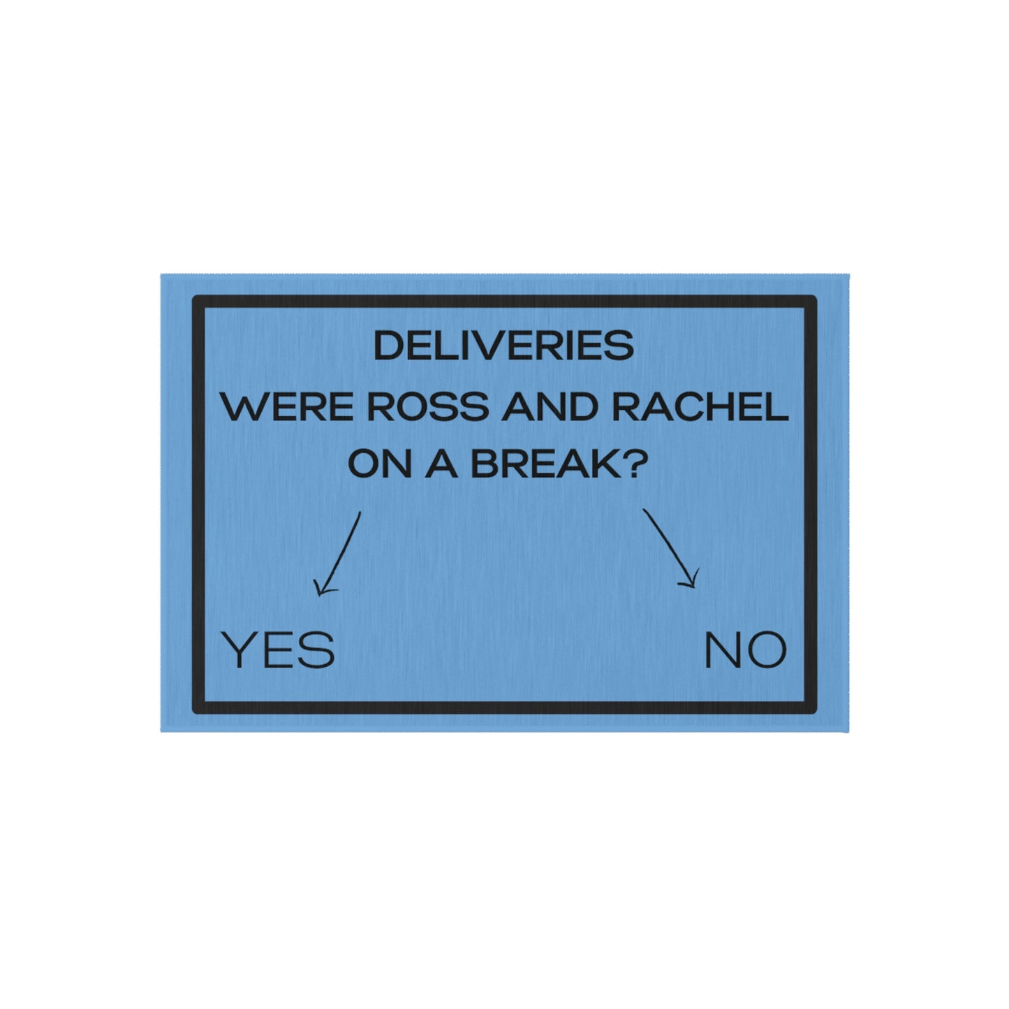On a Break - Outdoor Rug (light blue)