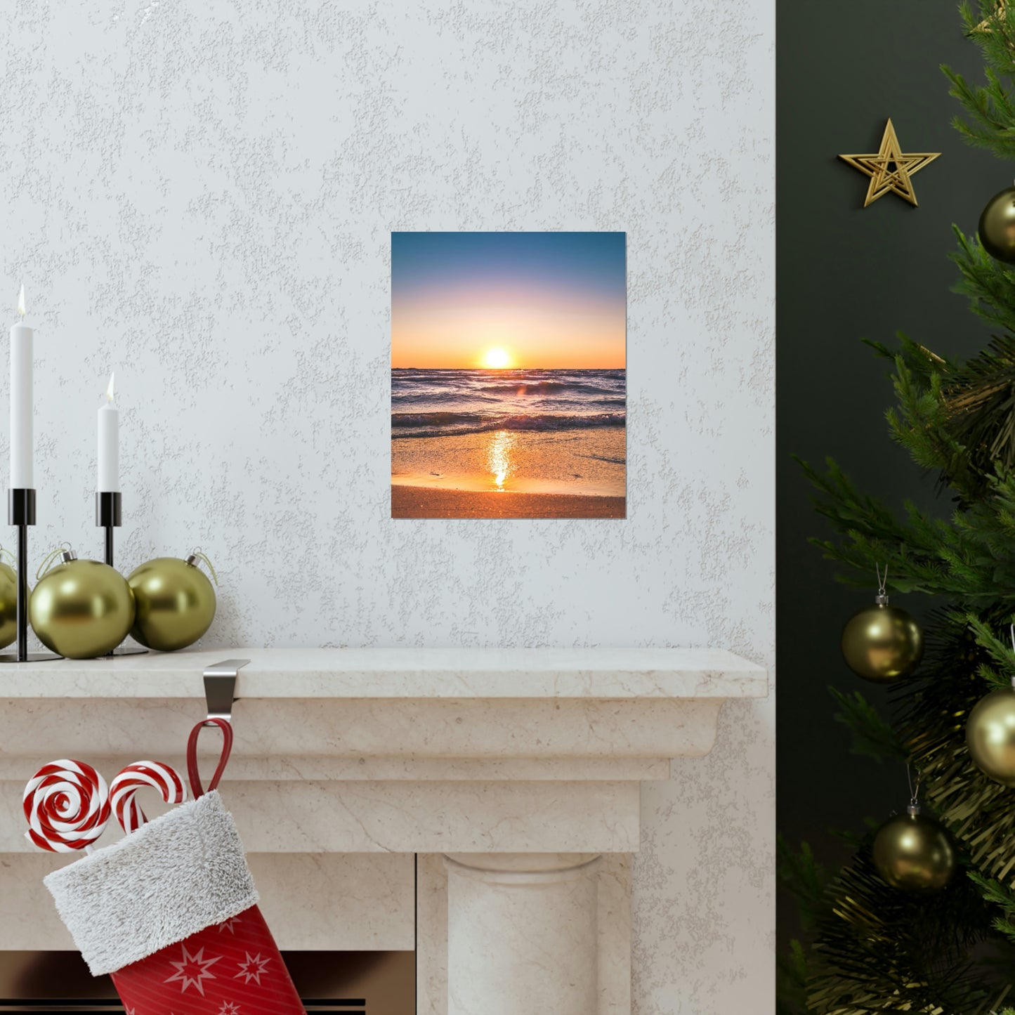 Beach Sunset Premium Matte Vertical Posters