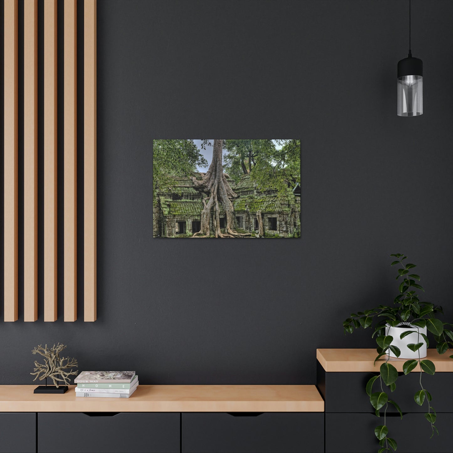 Jungle Temple - nature, trees Canvas Gallery Wraps