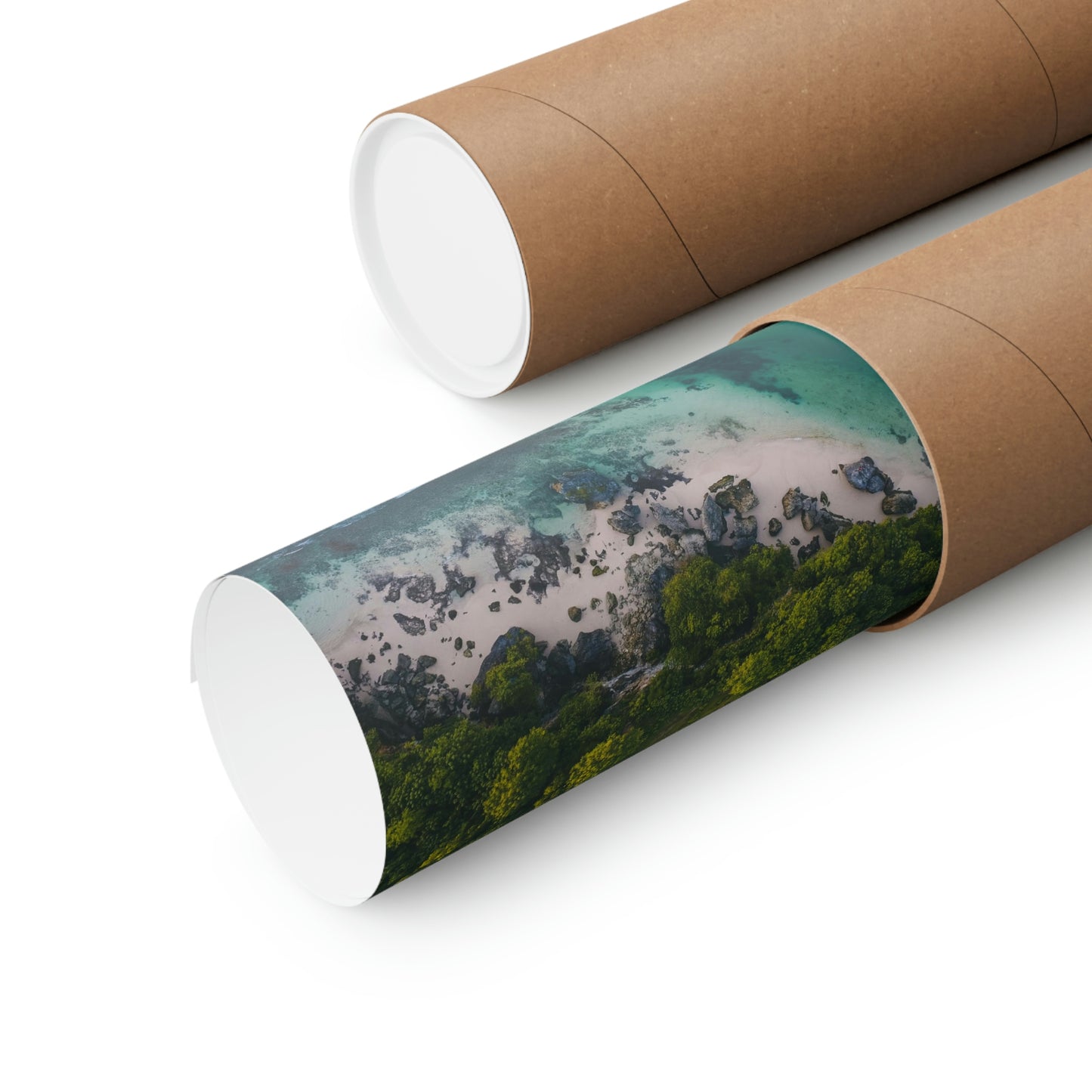 Scenic Beach Waves Premium Matte Poster
