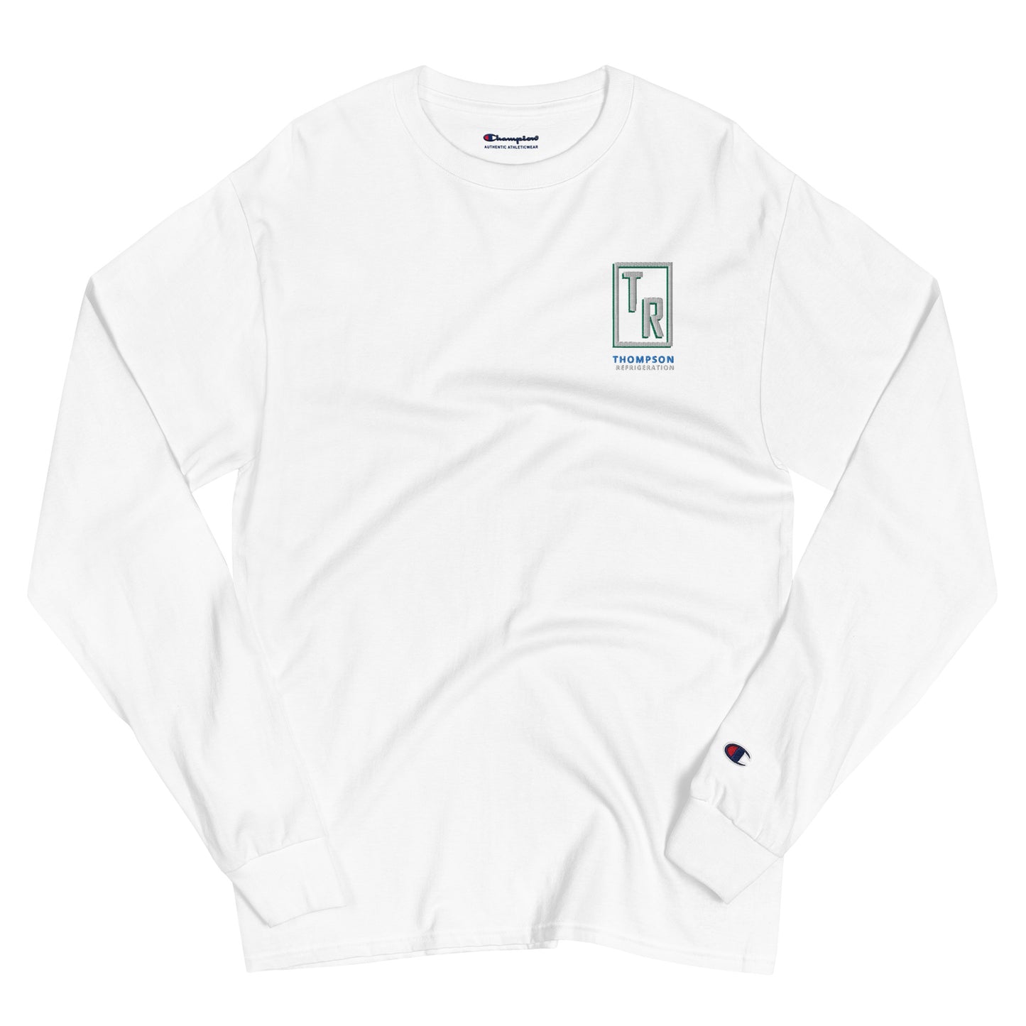 Thompson Refrigeration - Logo #3 - Front/Back - Men's Champion Long Sleeve Shirt