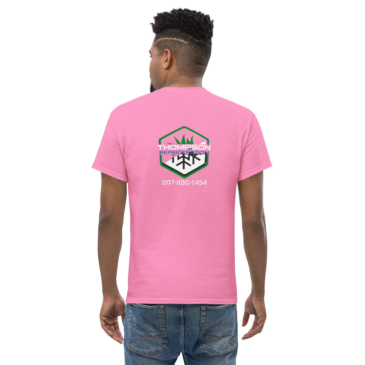 Thompson Refrigeration - Logo #3 Front/back Men's classic tee