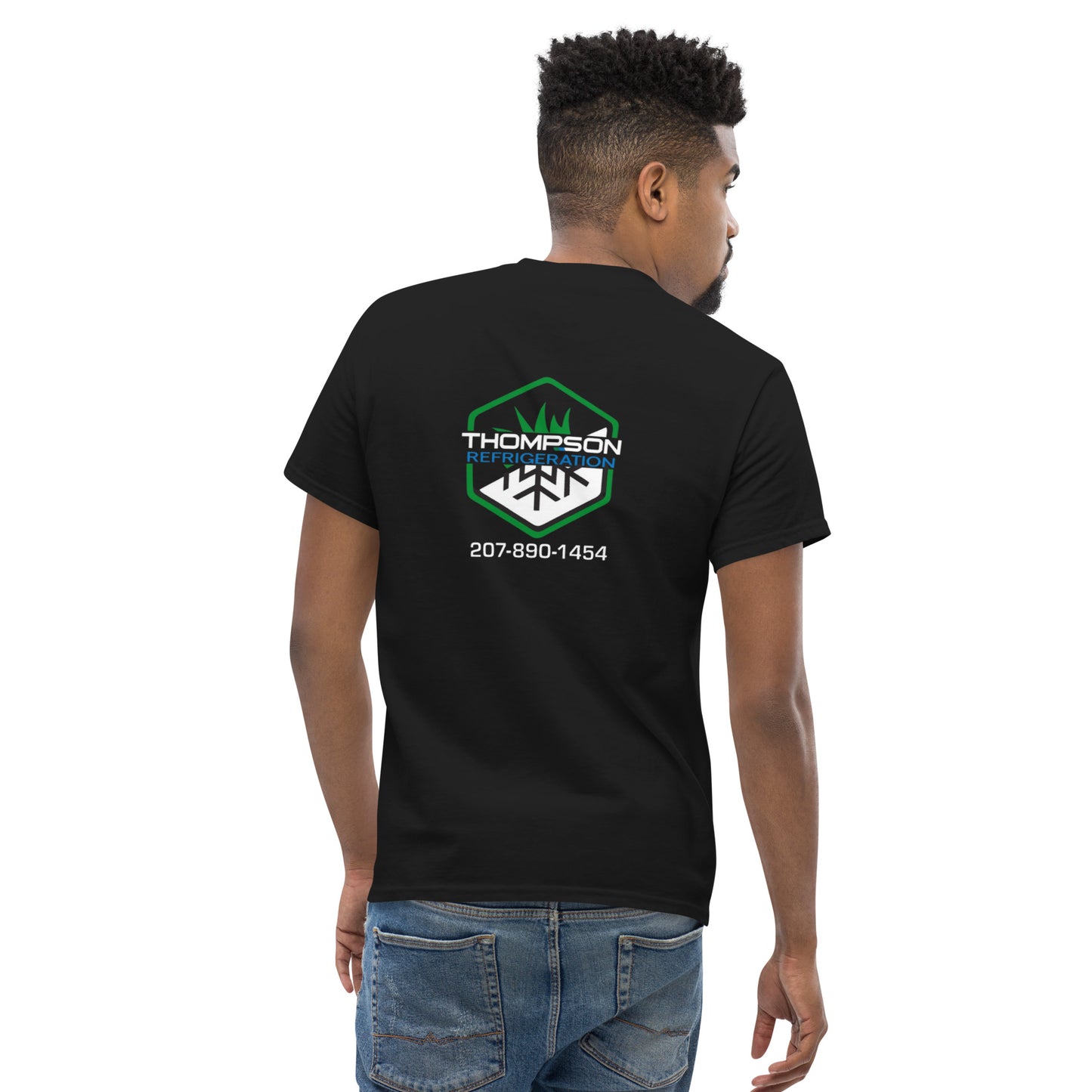 Thompson Refrigeration - Logo #3 Front/back Men's classic tee