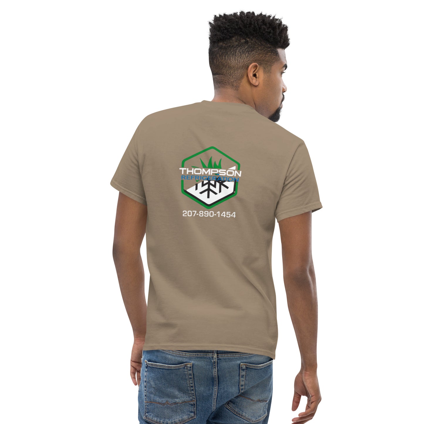 Thompson Refrigeration - Logo #3 Front/back Men's classic tee