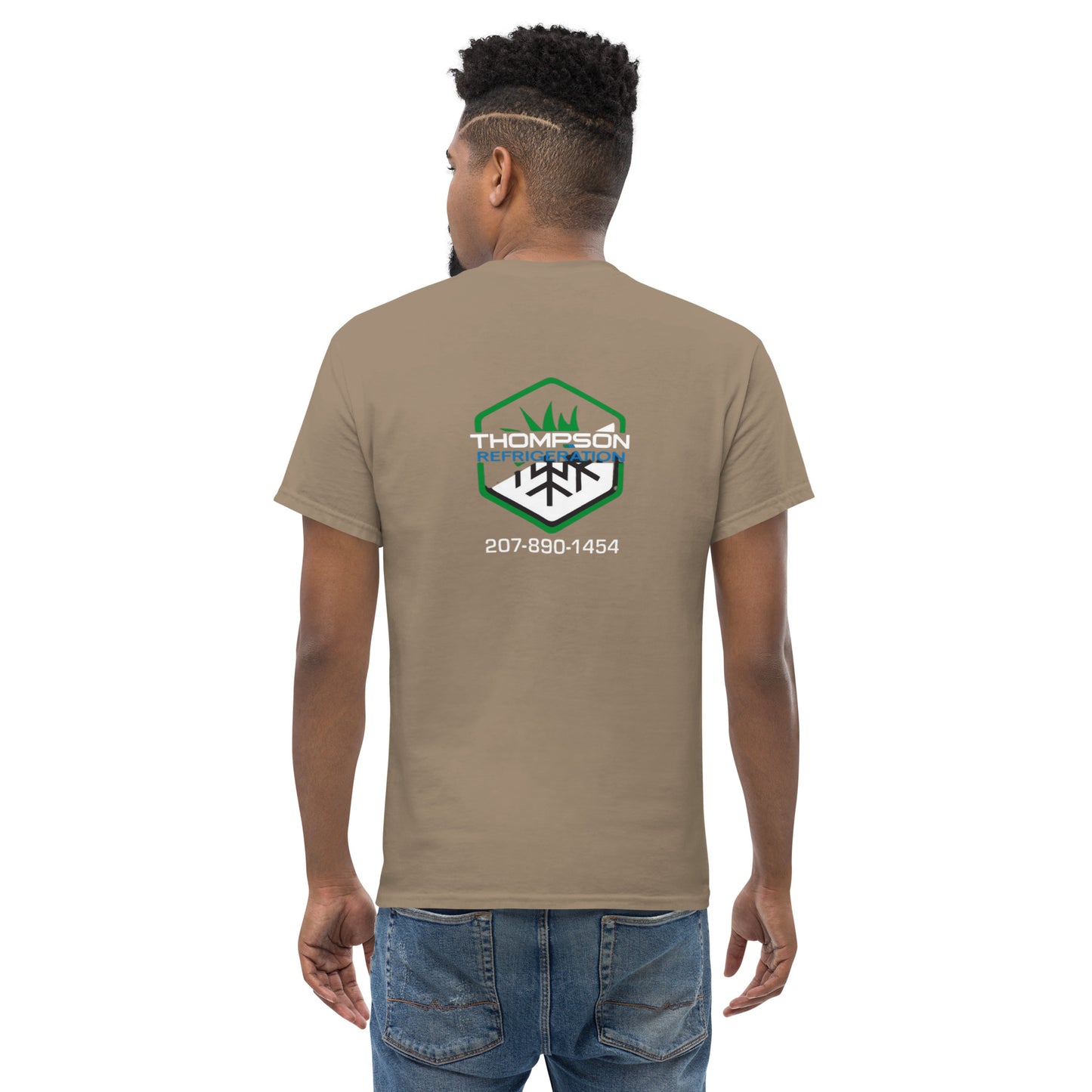 Thompson Refrigeration - Logo #3 Front/back Men's classic tee