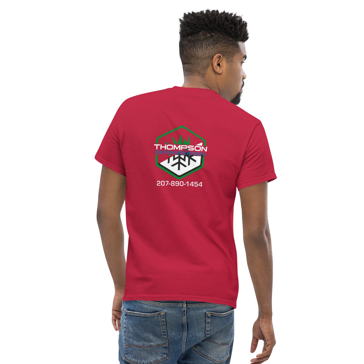 Thompson Refrigeration - Logo #3 Front/back Men's classic tee