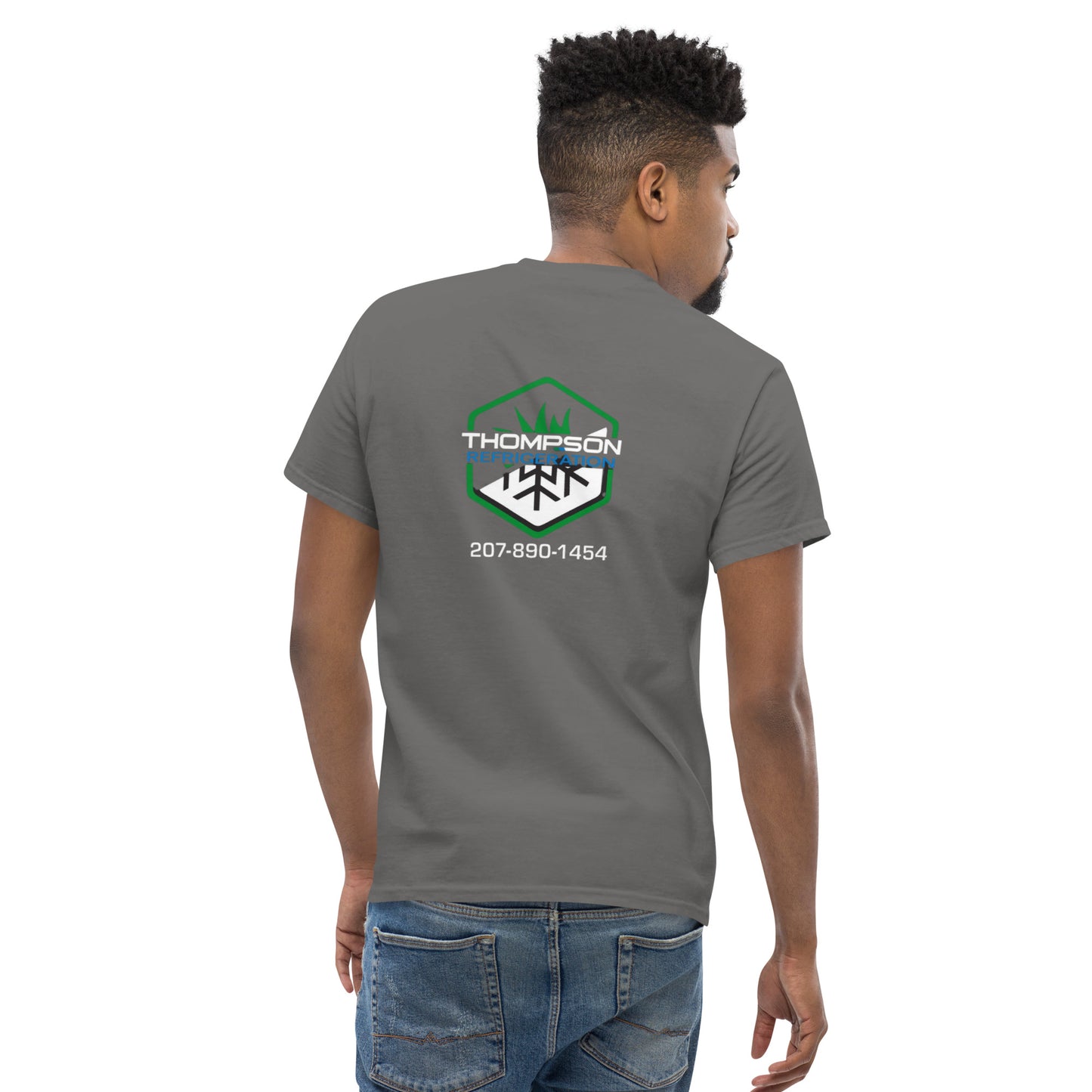 Thompson Refrigeration - Logo #3 Front/back Men's classic tee