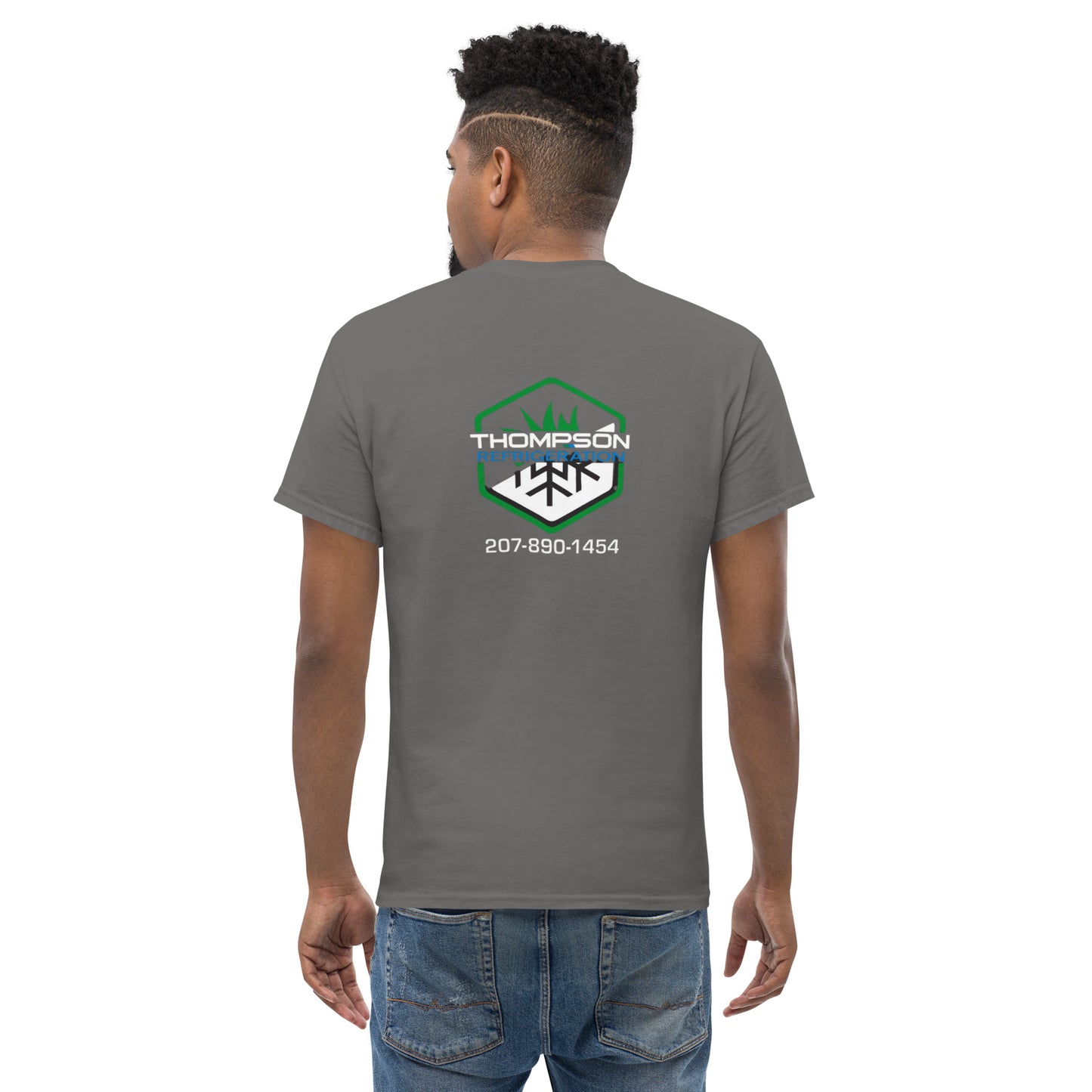Thompson Refrigeration - Logo #3 Front/back Men's classic tee