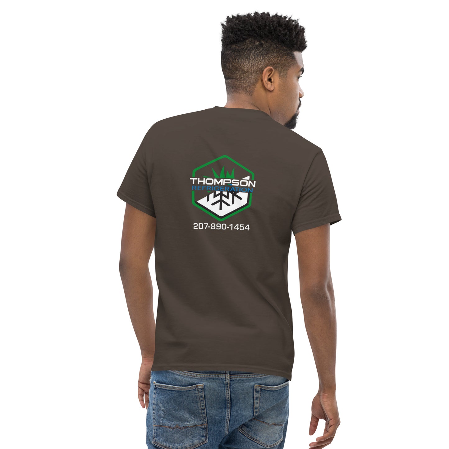 Thompson Refrigeration - Logo #3 Front/back Men's classic tee