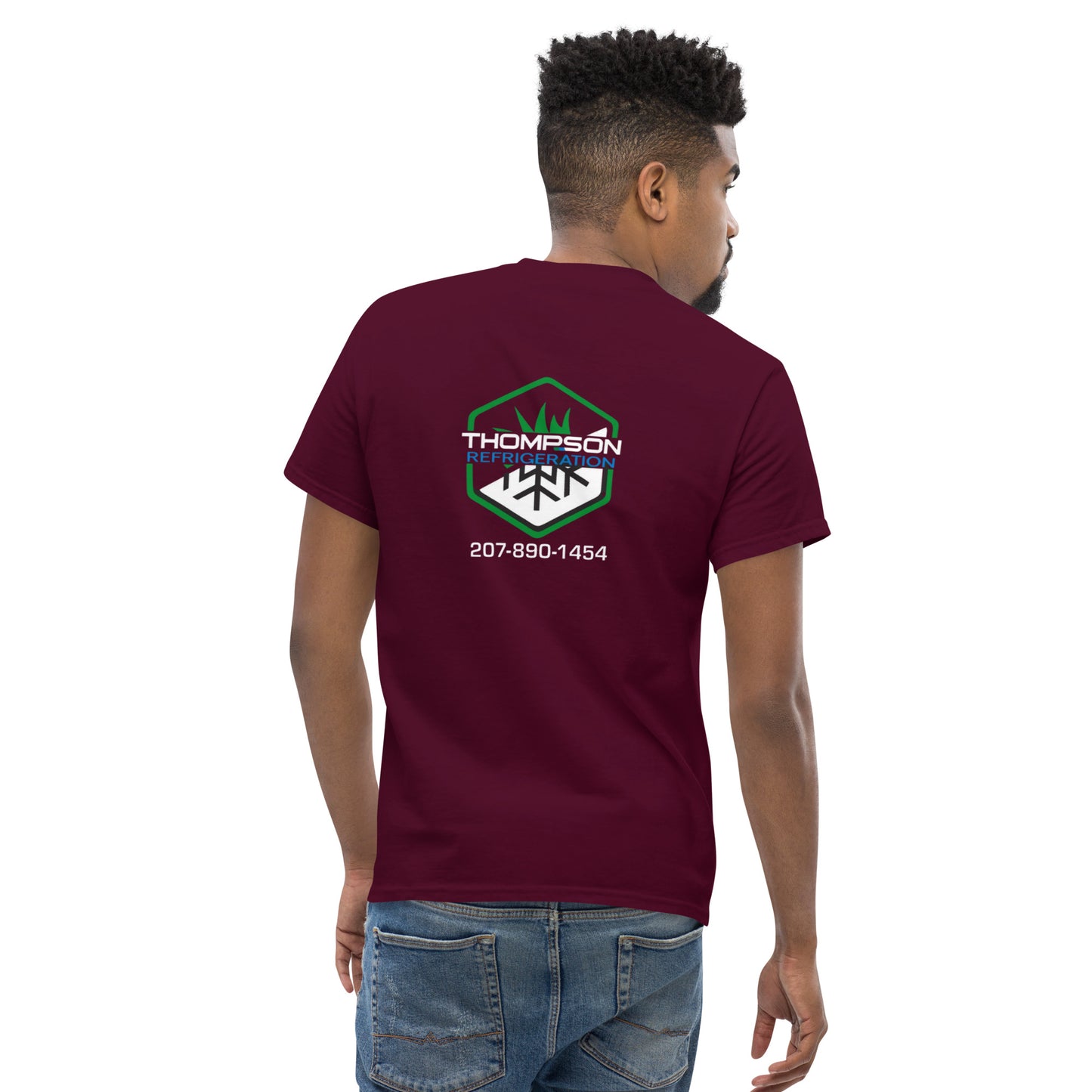 Thompson Refrigeration - Logo #3 Front/back Men's classic tee