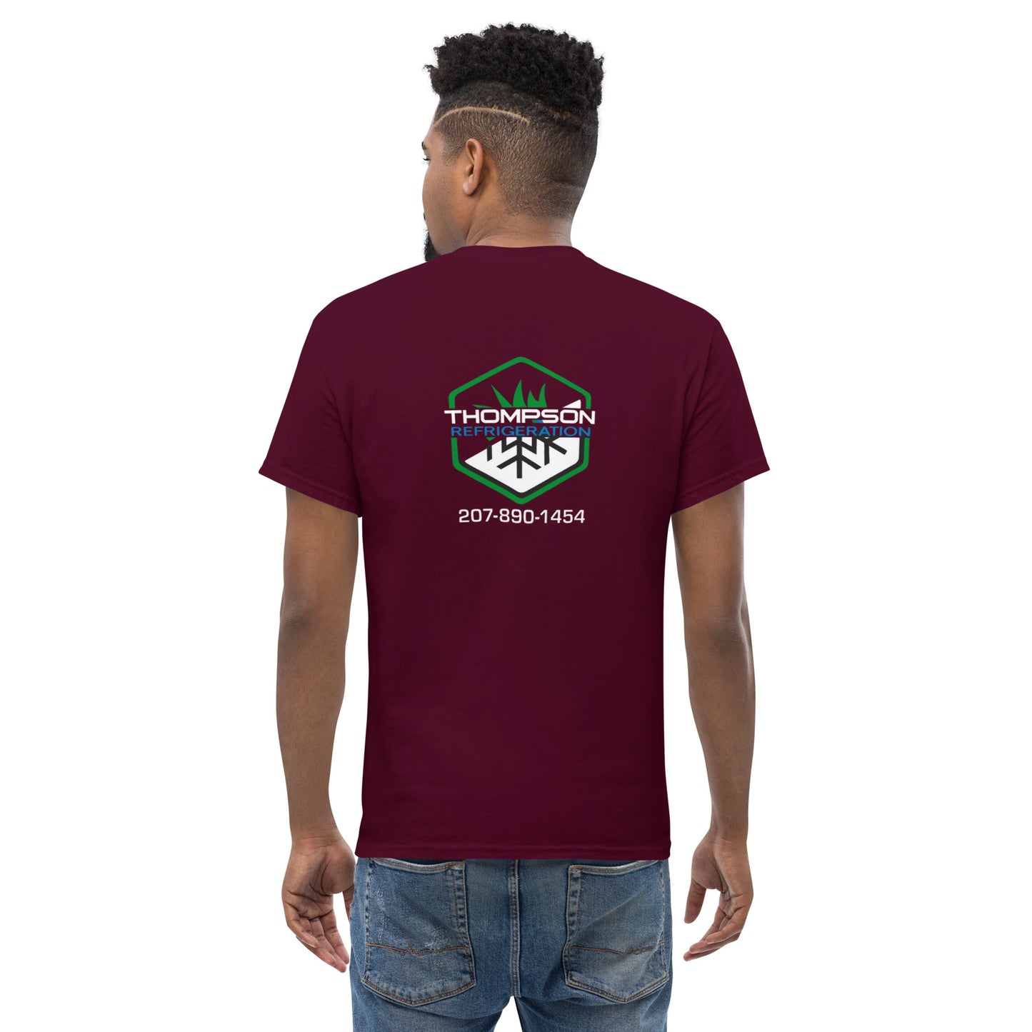 Thompson Refrigeration - Logo #3 Front/back Men's classic tee