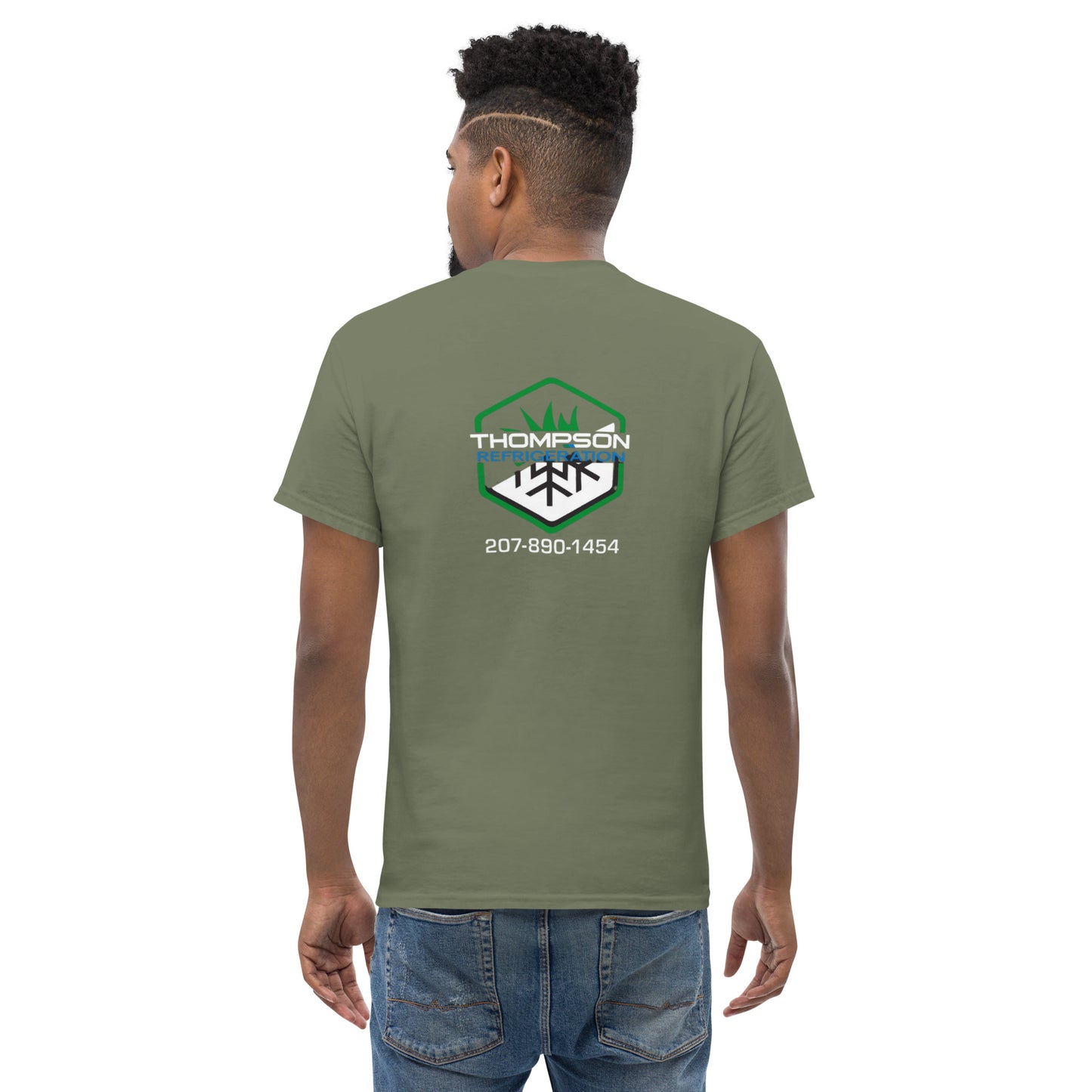 Thompson Refrigeration - Logo #3 Front/back Men's classic tee