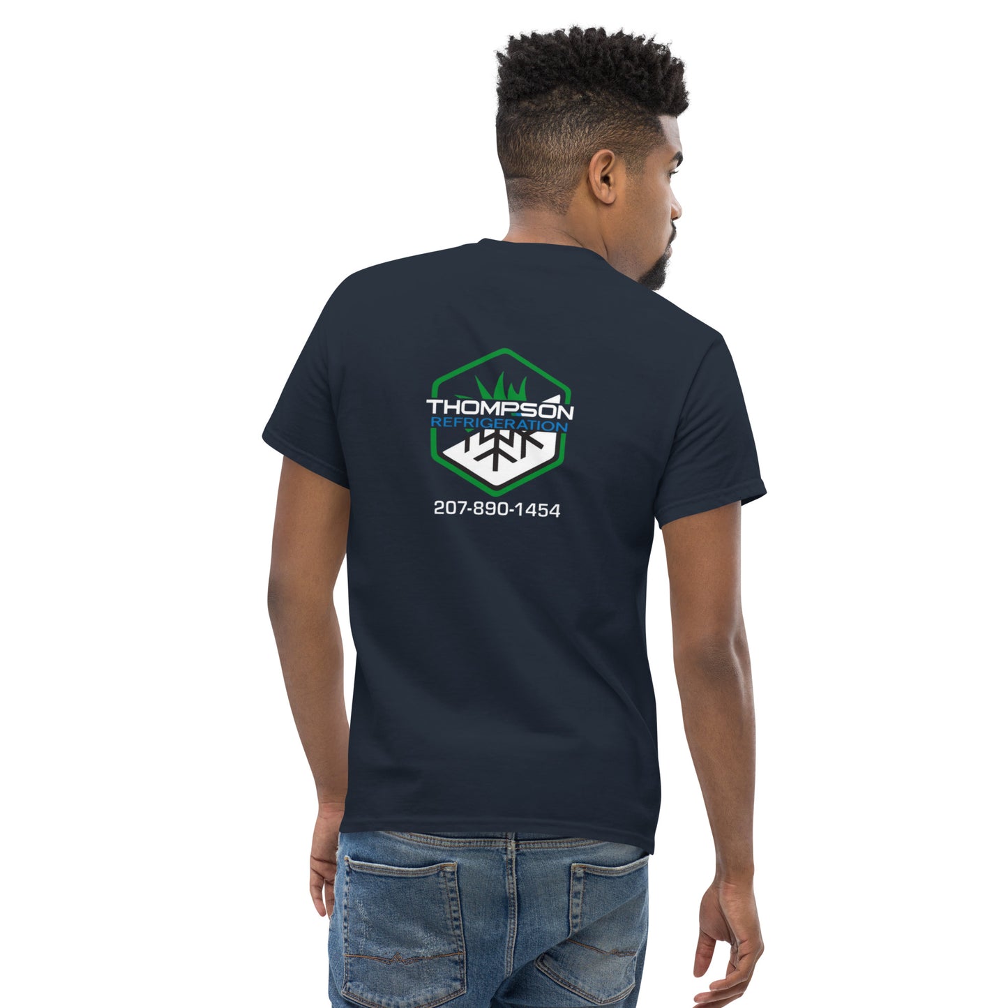 Thompson Refrigeration - Logo #3 Front/back Men's classic tee