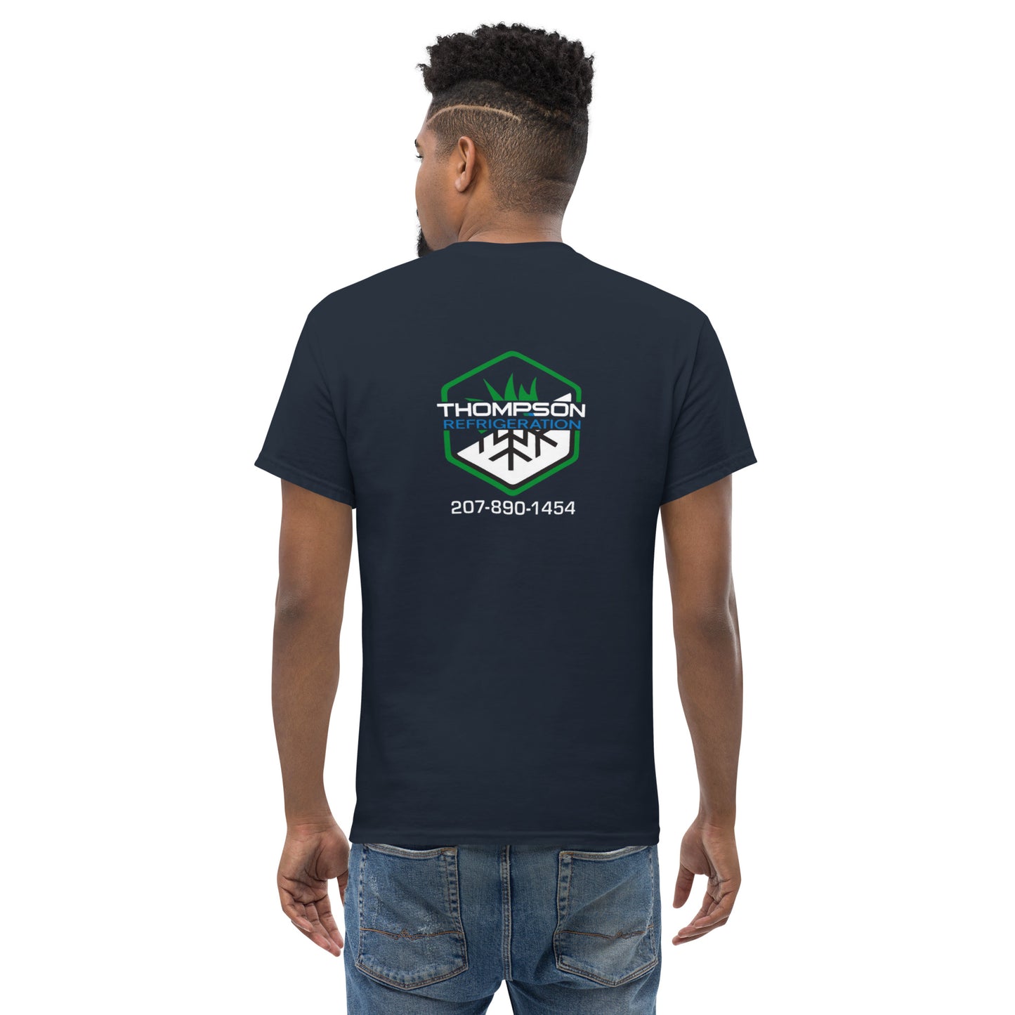 Thompson Refrigeration - Logo #3 Front/back Men's classic tee