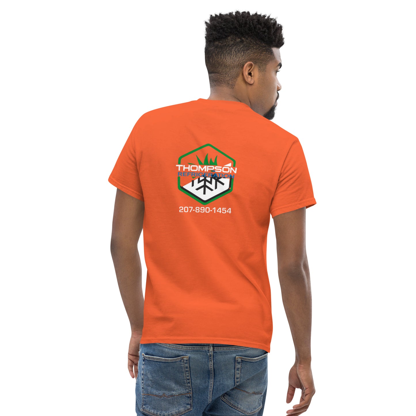 Thompson Refrigeration - Logo #3 Front/back Men's classic tee