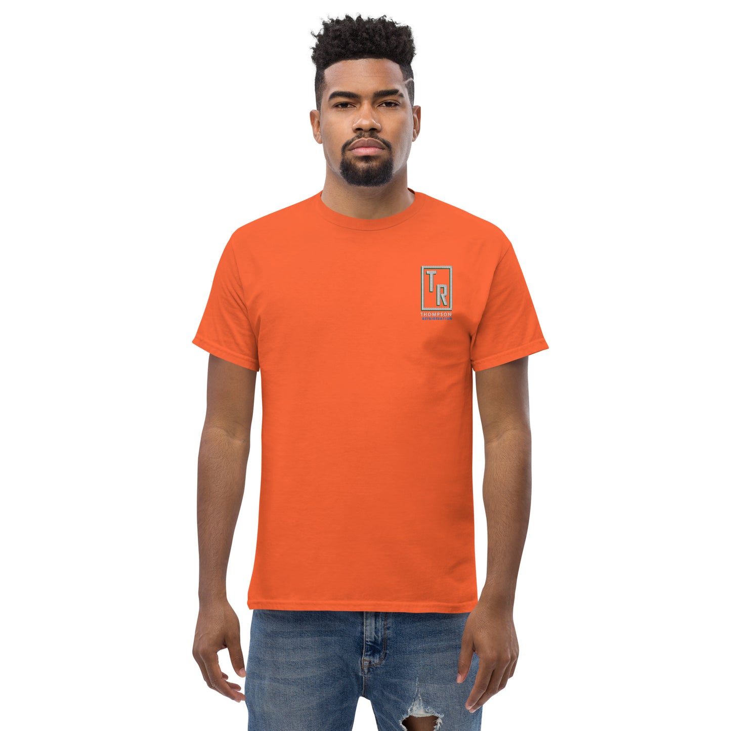 Thompson Refrigeration - Logo #3 Front/back Men's classic tee