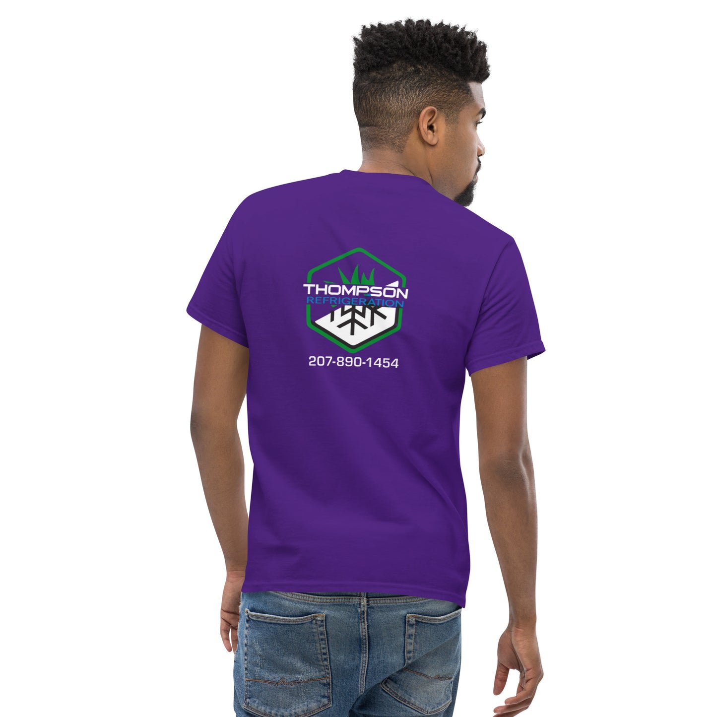 Thompson Refrigeration - Logo #3 Front/back Men's classic tee