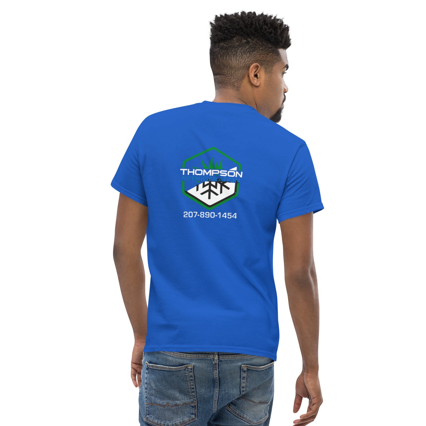 Thompson Refrigeration - Logo #3 Front/back Men's classic tee