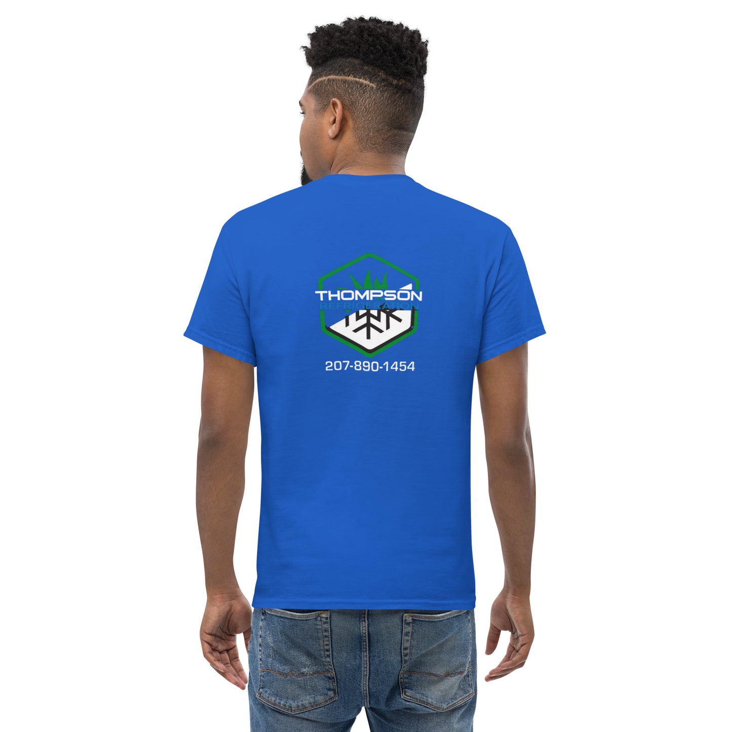 Thompson Refrigeration - Logo #3 Front/back Men's classic tee