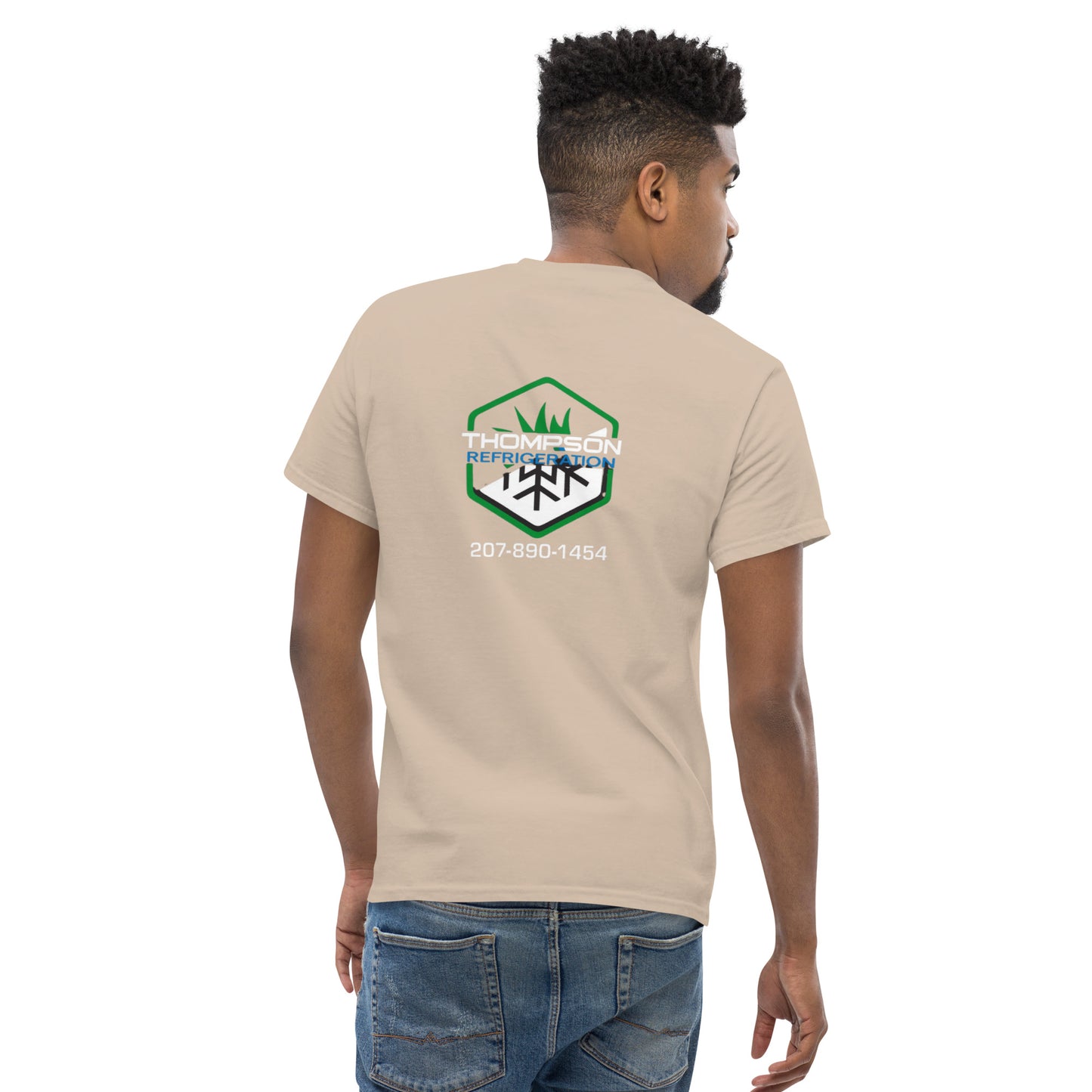 Thompson Refrigeration - Logo #3 Front/back Men's classic tee