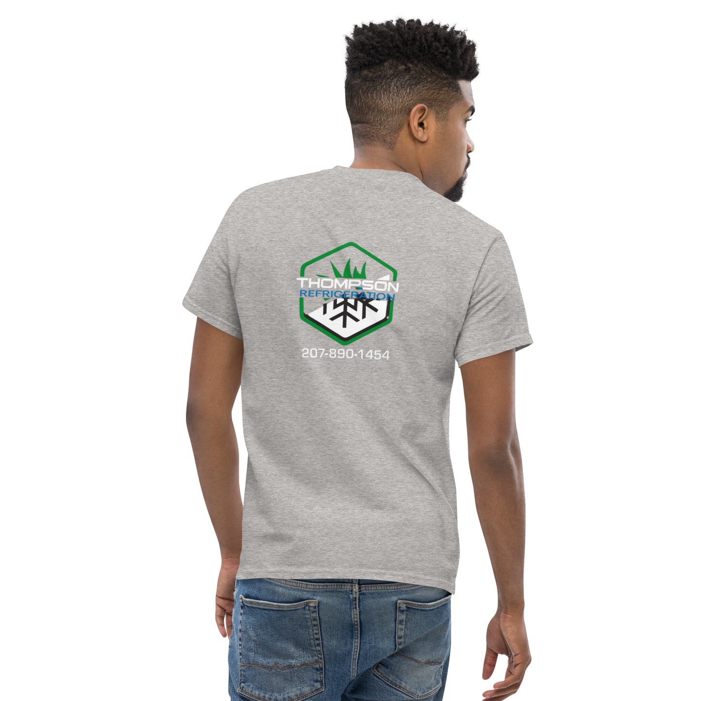 Thompson Refrigeration - Logo #3 Front/back Men's classic tee